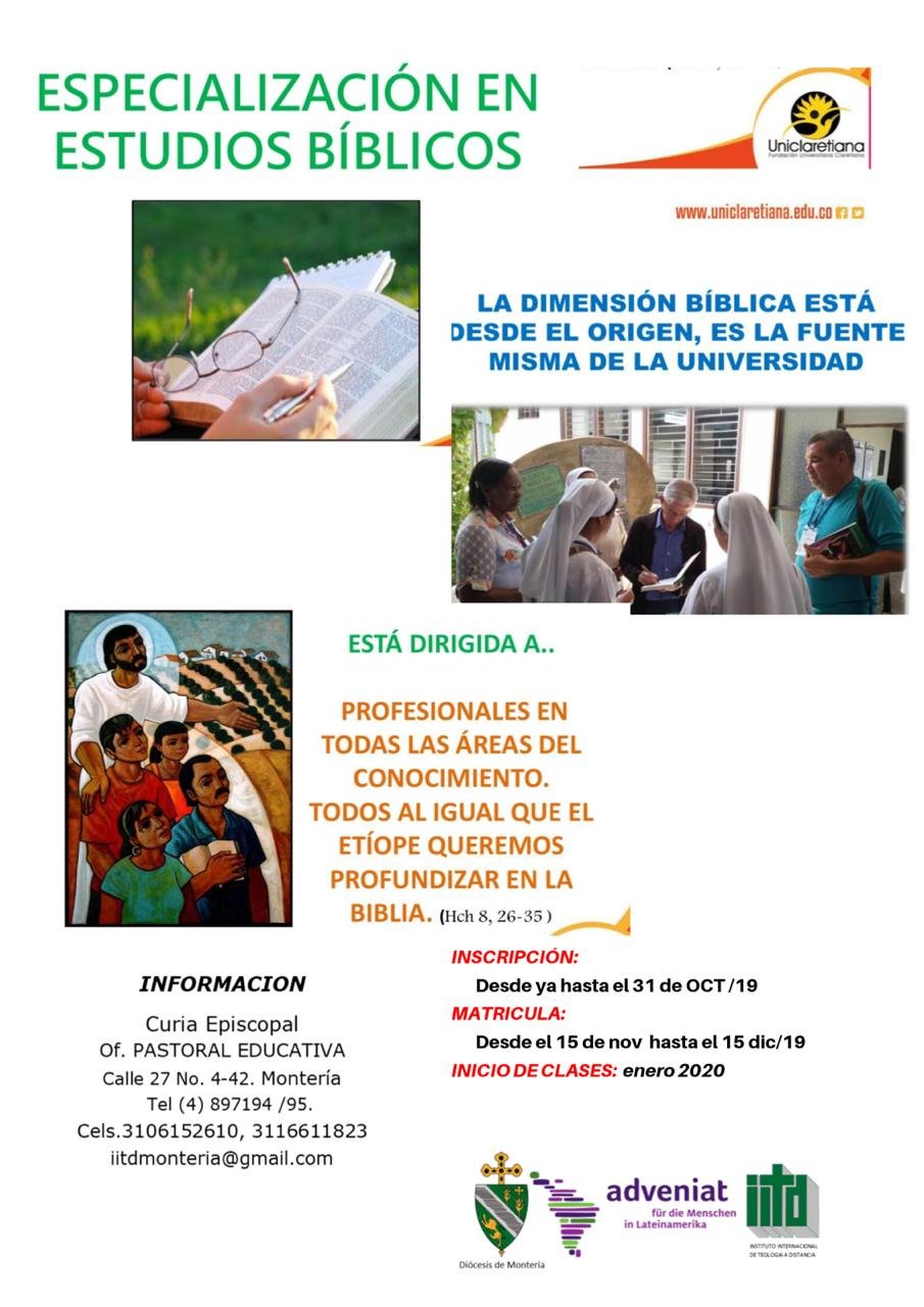 Especialización en Estudios Bíblicos