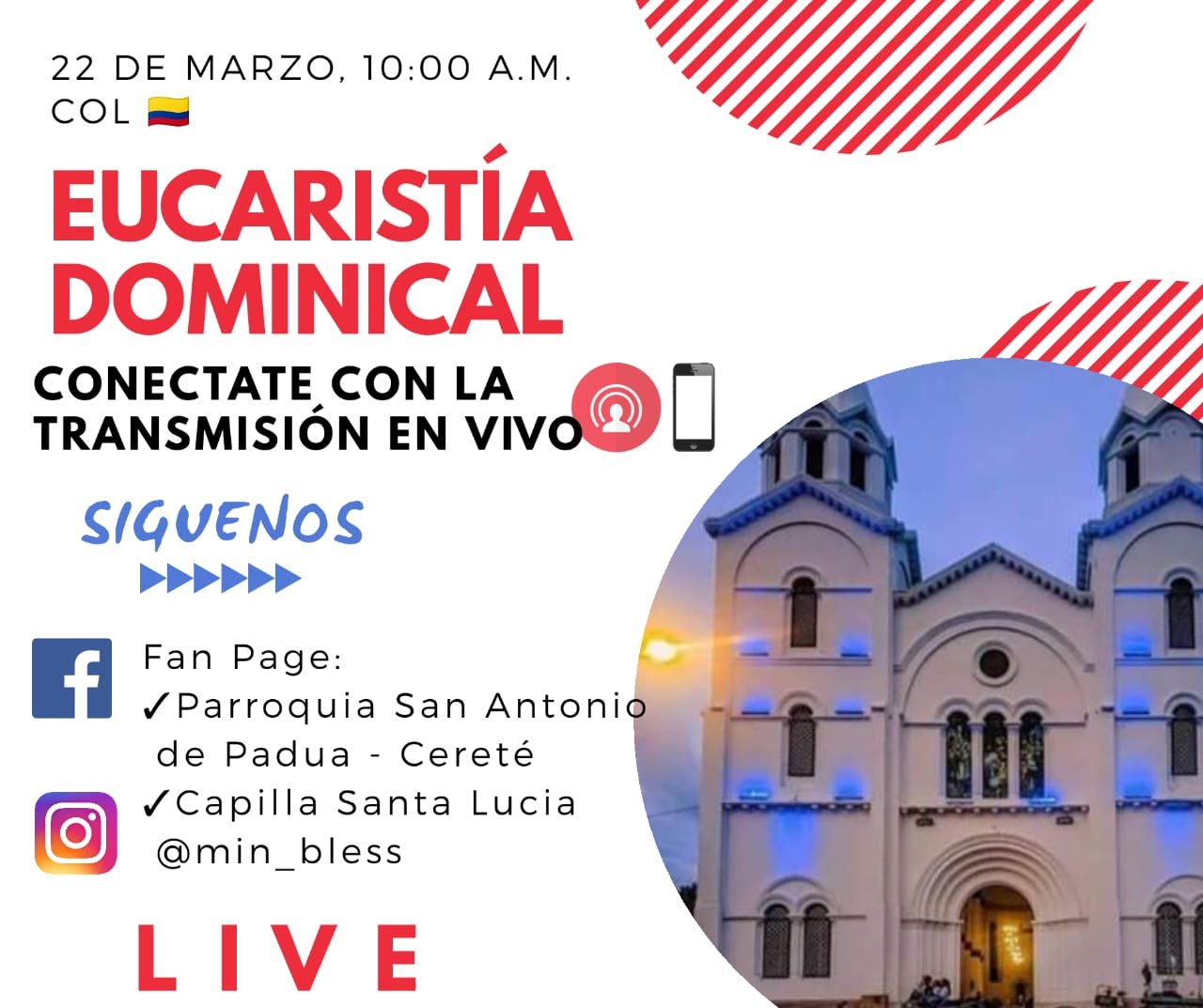 Eucaristías Vía Internet