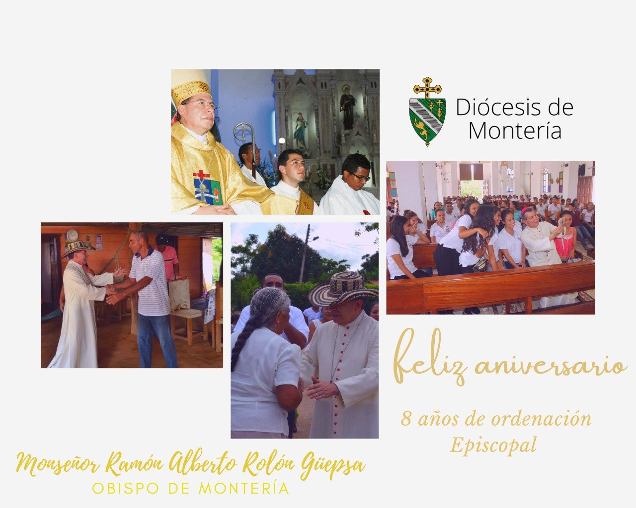Felicitaciones Octavo Aniversario Mons. Alberto Rolón