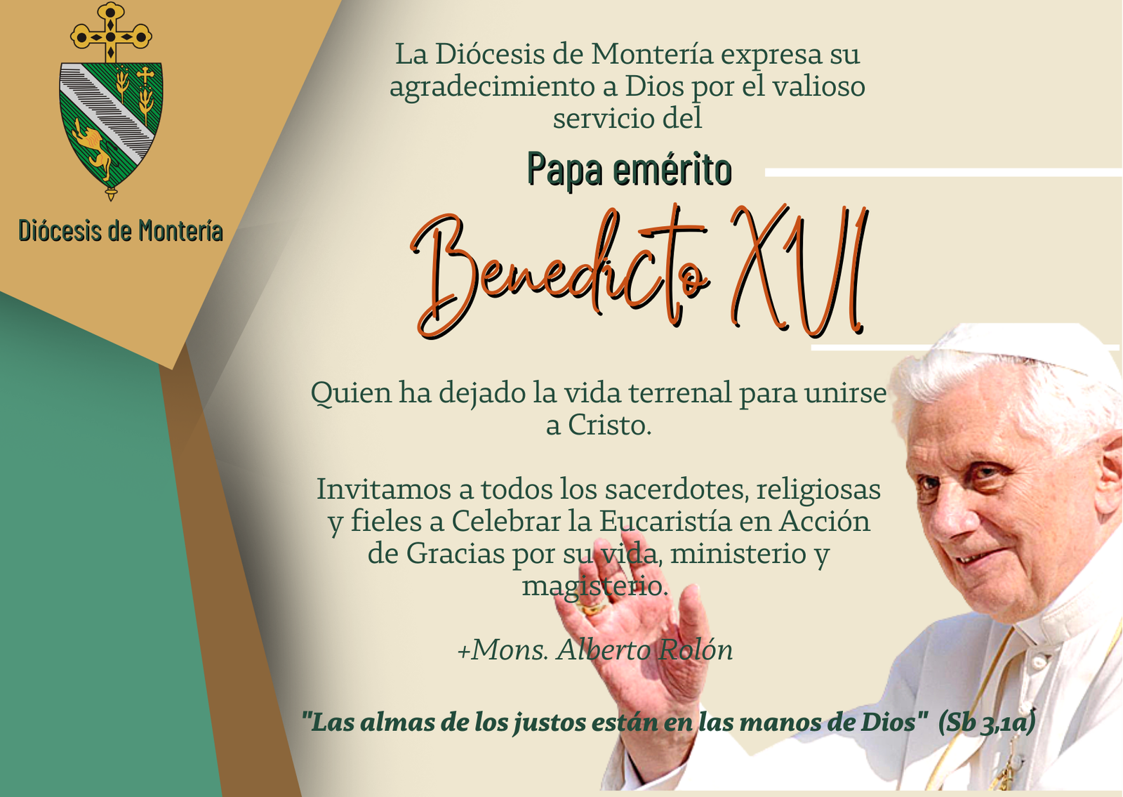Pascua eterna Papa Emérito Benedicto XVI
