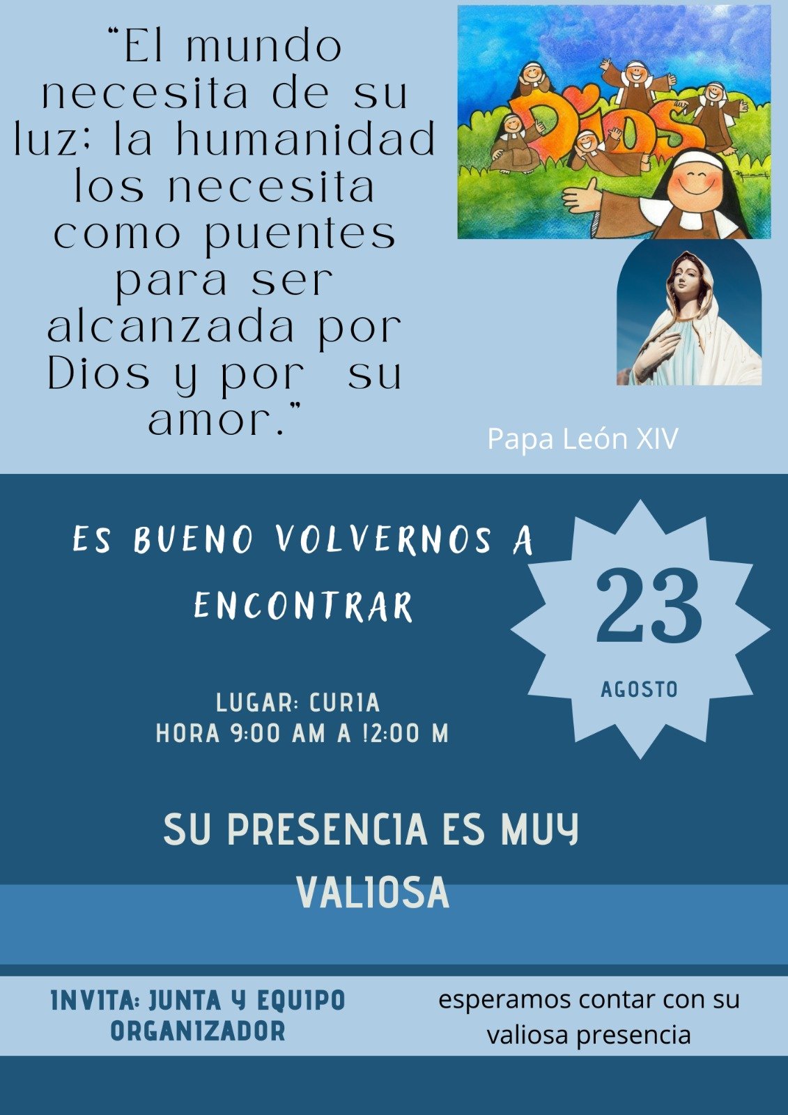 Encuentro fraterno – 23 de agosto