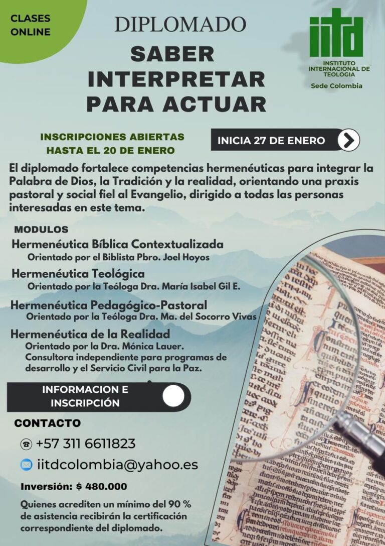 Diplomado «Saber Interpretar para Actuar»  IITD Sede Colombia