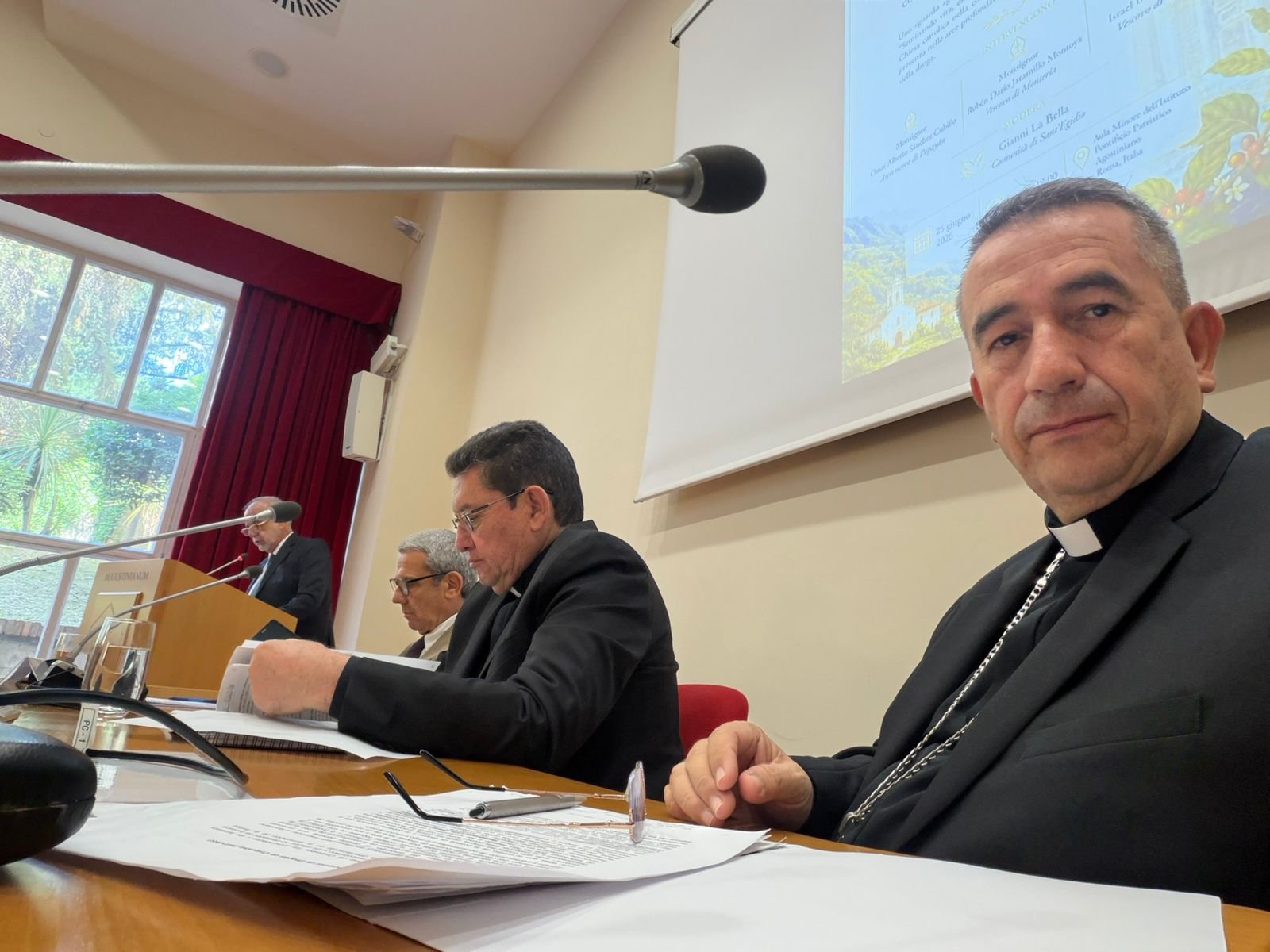 Conversatorio en el Aula Minor del Pontificio Instituto Patrístico Agustinianum, Roma