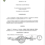 Decreto N° 007 — Nombramiento del Capellán del EPMS Las Mercedes de Montería