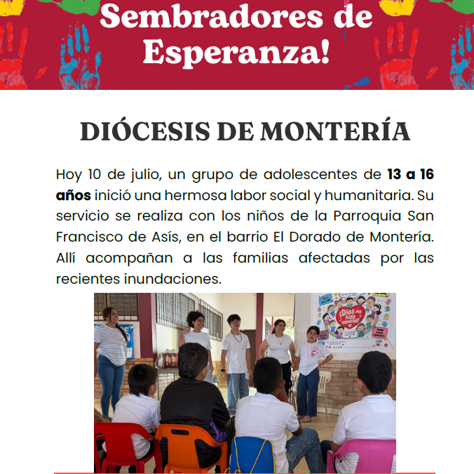 Nacen los Sembradores de Esperanza: jóvenes al servicio de los niños de San Francisco de Asís