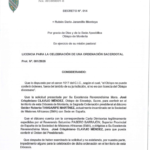 Decreto N.º 014 — Licencia para una ordenación sacerdotal