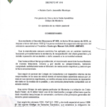 Decreto N.º 016 — Levantamiento de una suspensión