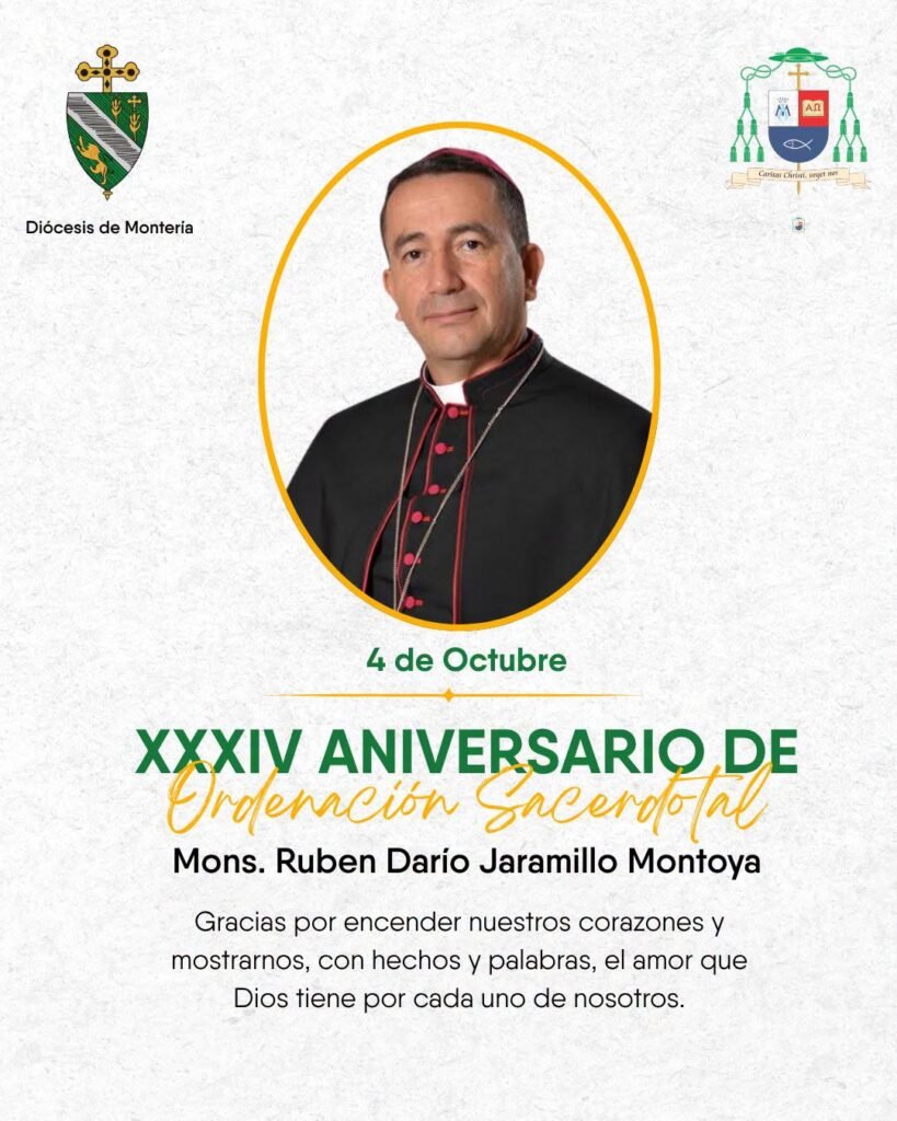 XXXIV aniversario de ordenación sacerdotal de Mons. Rubén Darío Jaramillo Montoya